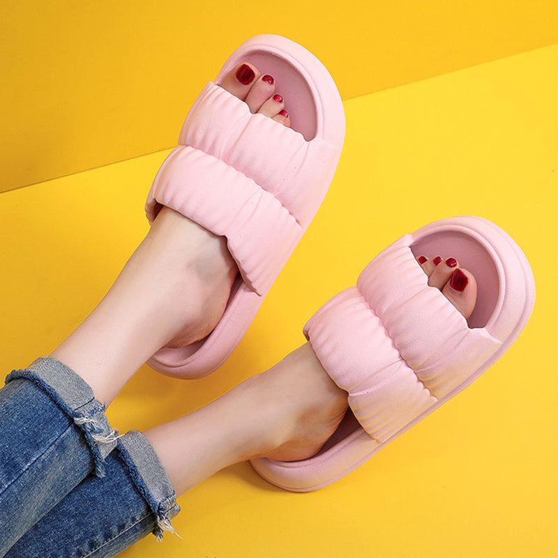 Women Home Shoes Bathroom Slippers Soft Sole Slides Summer Beach Shoes - Here2Save