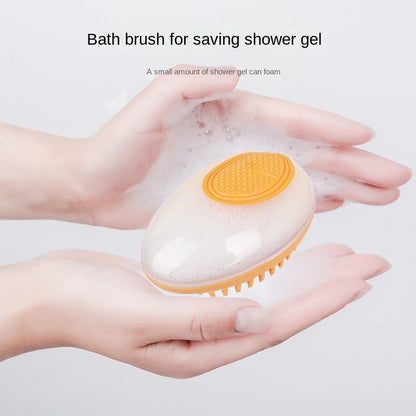 Dog Cat Bath Brush 2-in-1 Pet SPA Massage Comb Soft Silicone Pets Shower Hair Grooming Cmob Dog Cleaning Tool Pet Products - Here2Save