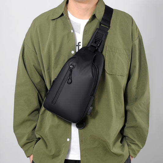 Bolso de pecho para hombre, bandolera de un hombro a la moda