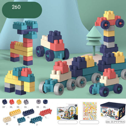 Assemble The Large-particle Building Blocks For Children