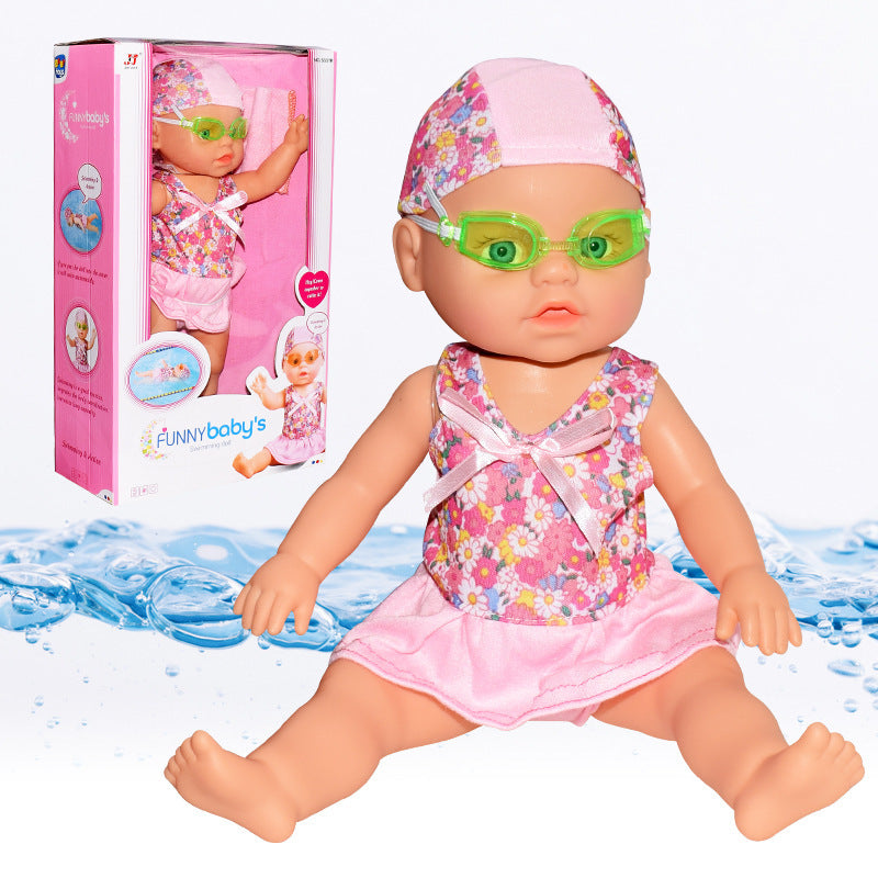 Electric floating swimming doll