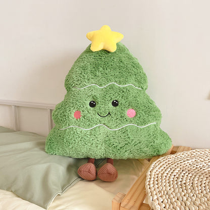 INS Holiday Cojín decorativo Árbol de Navidad Muñeca Peluche