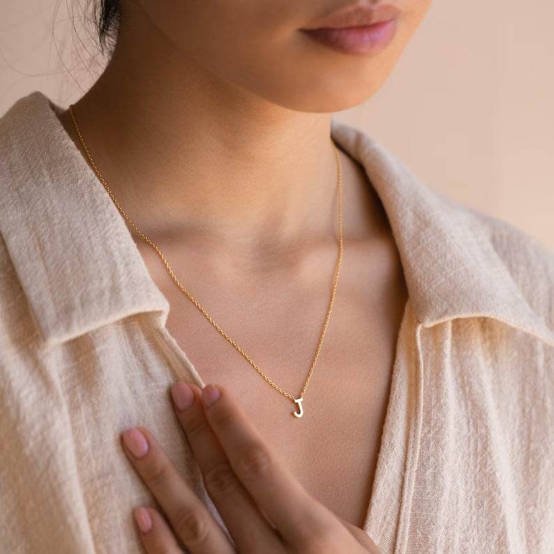 Stainless Steel Letter Necklace - Here2Save
