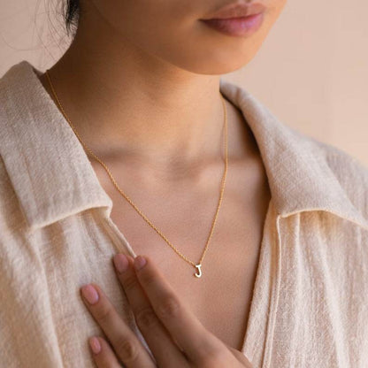 Stainless Steel Letter Necklace - Here2Save