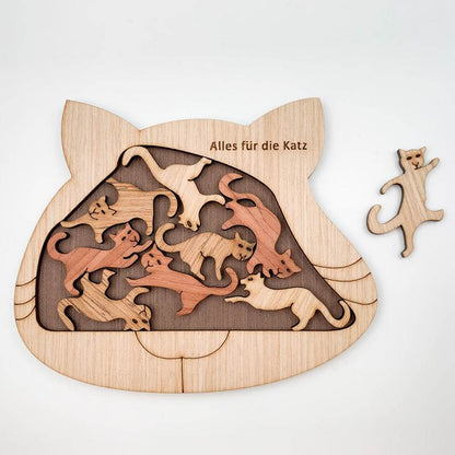 Super Difficult Puzzle Cute Cat Alien Brainstorming - Here2Save