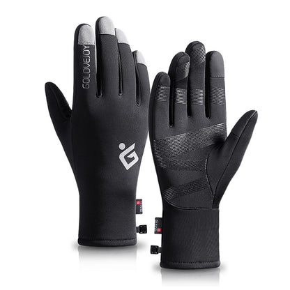 Waterproof Touch Screen Non-slip Plus Velvet Windproof Warm Gloves