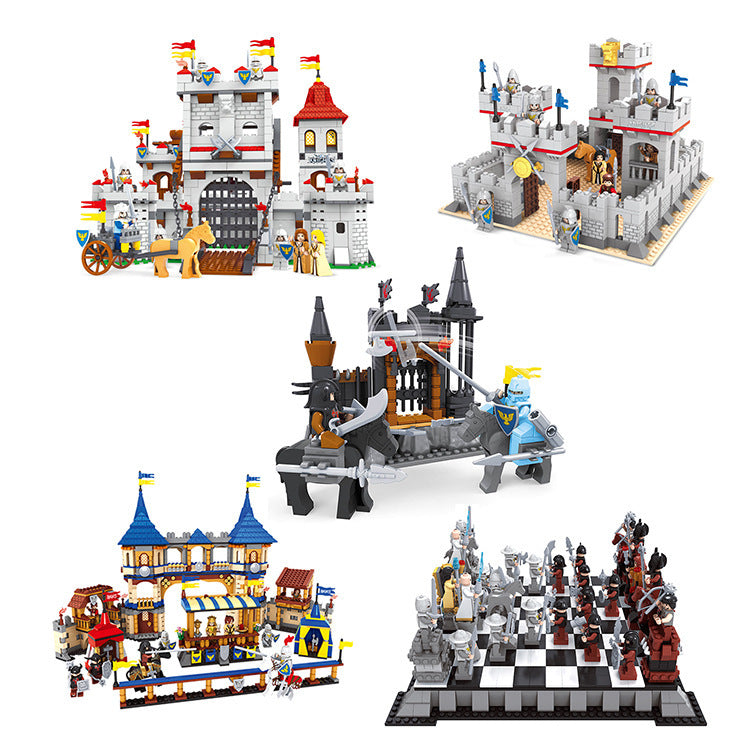 Assemble Ancient Castle Building Block In Educational Plastic