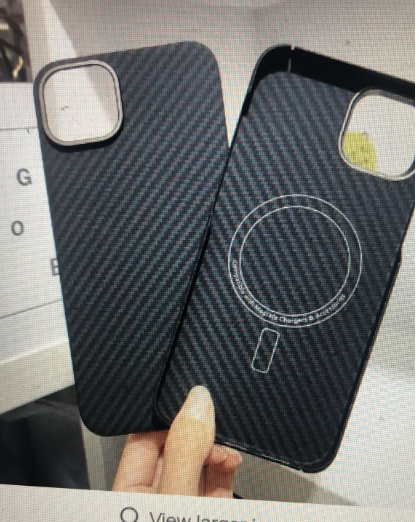 Funda protectora de fibra de carbono para teléfono móvil Kevlar