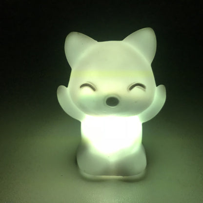 Hot Sale LED Fox Night Light Home Bedroom Desktop 7 Changing Colors Lovely Fox Shape LED Night Light Decoration Bedside Lamp