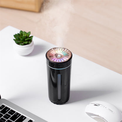 Wireless Air Humidifier Colorful Lights Mute Ultrasonic USB Fogger Diffuser Purifier 800mAh Rechargeabl Cool Mist Maker For Car - Here2Save