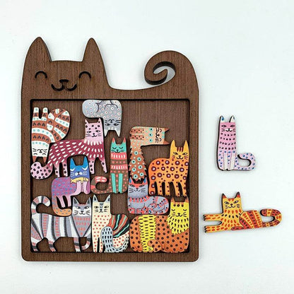 Super Difficult Puzzle Cute Cat Alien Brainstorming - Here2Save