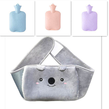 Plush Waist Cover Winter Belly Warmer With Hot Water Bottle - Here2Save