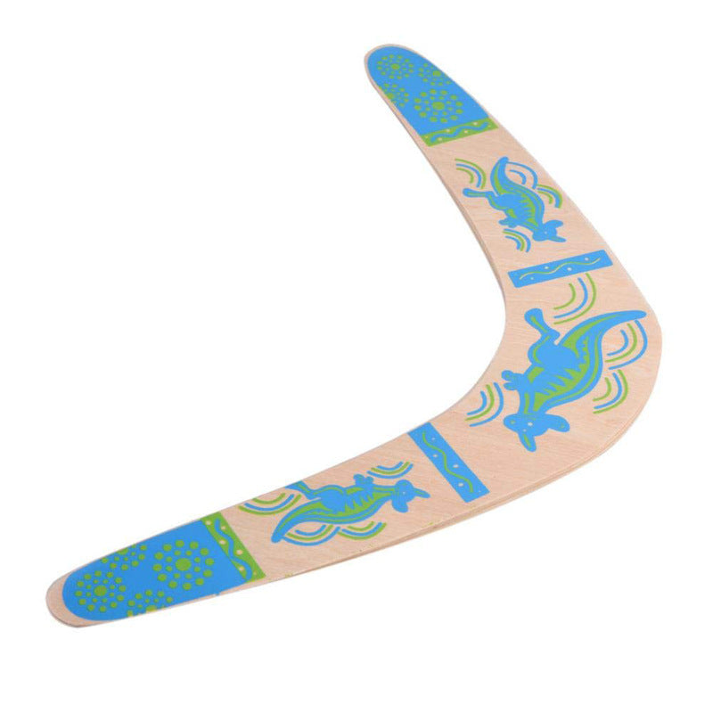 Wooden curved ruler V-shaped boomerang toy