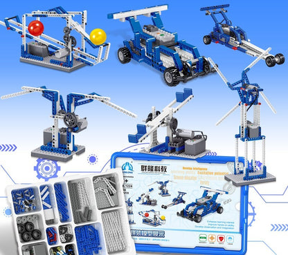 Children's Programmable Robot Set Science Educational Puzzle Building Blocks