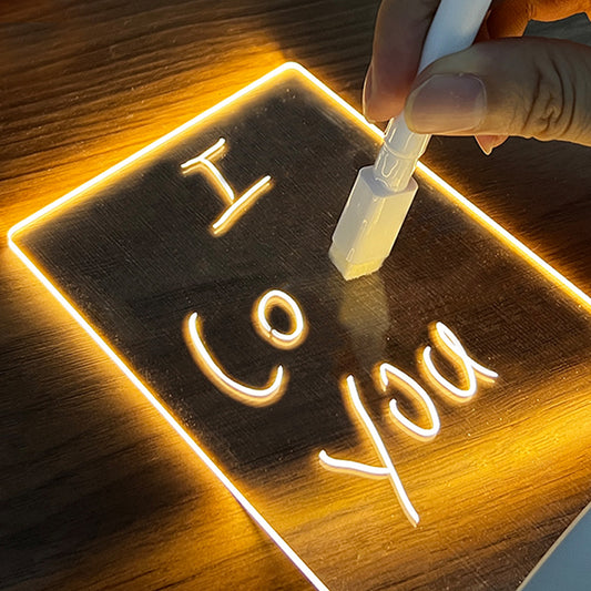 Creative Note Board Creative Led Night Light USB Message Board Holiday Light With Pen Gift For Children Girlfriend Decoration Night Lamp - Here2Save