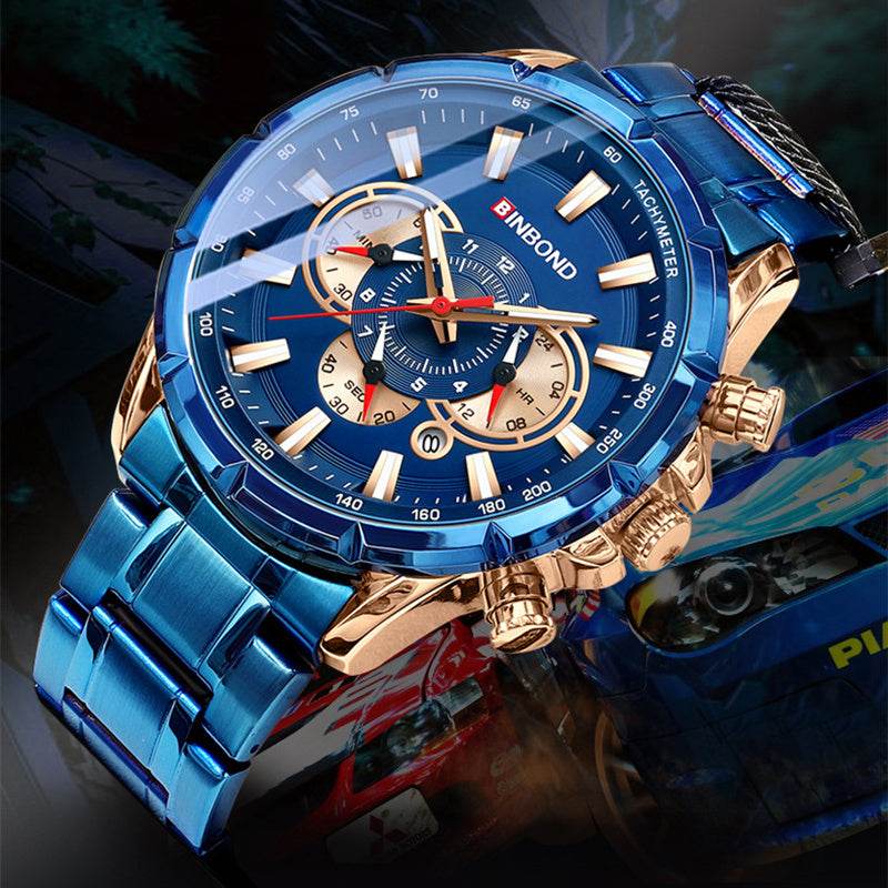 Tactical Motorcycle Waterproof Luminous Watch Timing Multi-Pointer - Here2Save