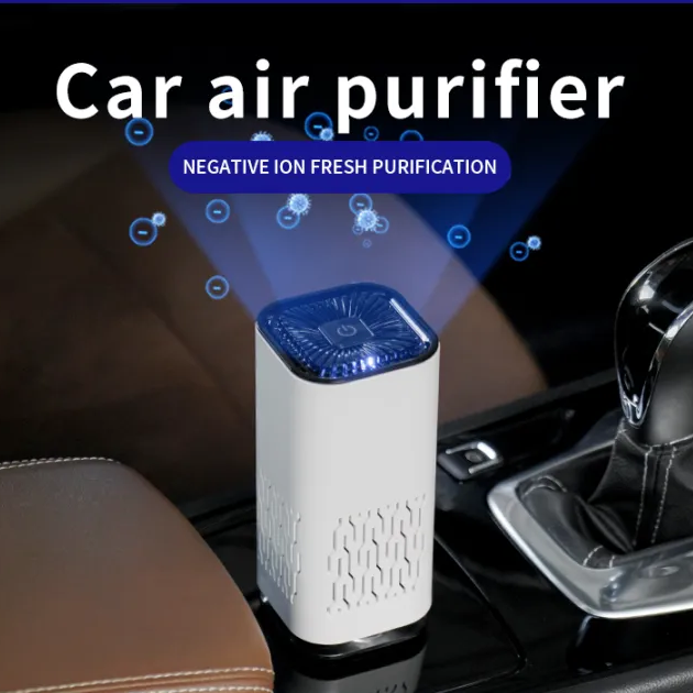 Car Air Purifier Portable Negative Ion Generator Remove Formaldehyde Dust Smoke Air Freshen Washer For Home Car - Here2Save