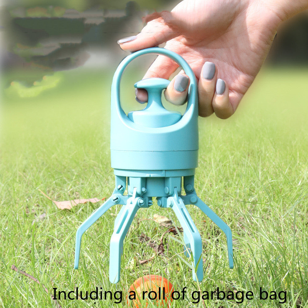 Portable Lightweight Dog Pooper Scooper With Built-in Poop Bag Dispenser Eight-claw Shovel For Pet Toilet Picker Pet Products - Here2Save