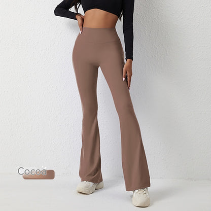 Bell-bottom TrousersWomen's Yoga High Waist Pants Leggings Wide Leg Fitness Pants