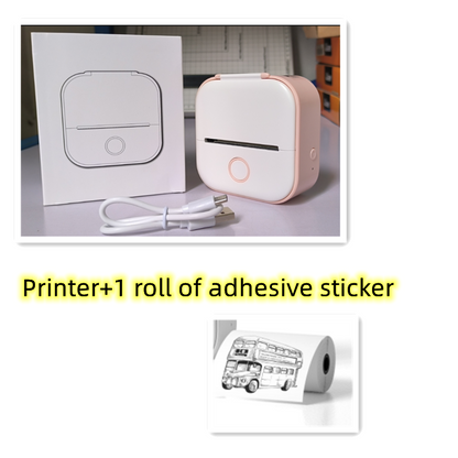 Portable Mini Thermal Label Printer Home Photo Printer Student Wrong Question Printer Bluetooth Mini Label Printer Price Tag - Here2Save