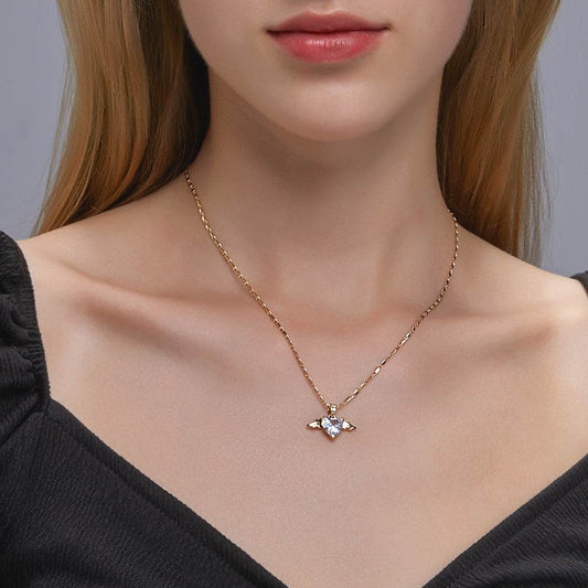 Heart Wings Necklace For Women - Here2Save