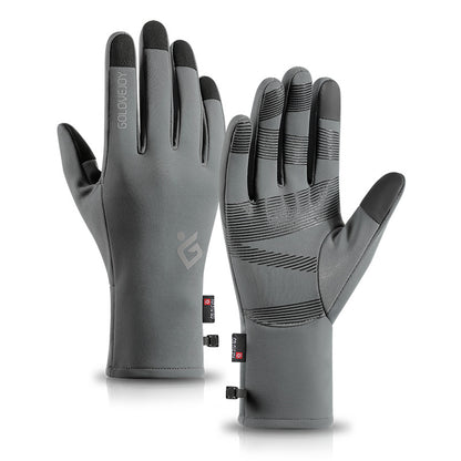 Waterproof Touch Screen Non-slip Plus Velvet Windproof Warm Gloves