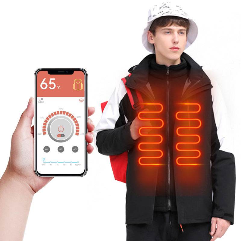 Smart Heating Shell Jacket Couple Winter - Here2Save