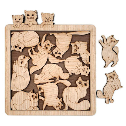 Super Difficult Puzzle Cute Cat Alien Brainstorming - Here2Save