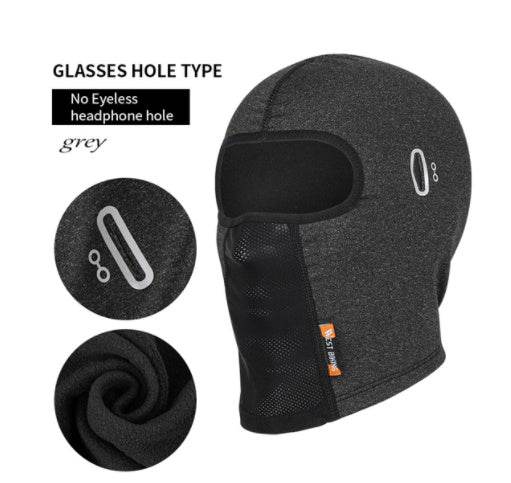 Ski Fleece With Glasses Hole Motorcycle Headgear Bicycle Mask - Here2Save