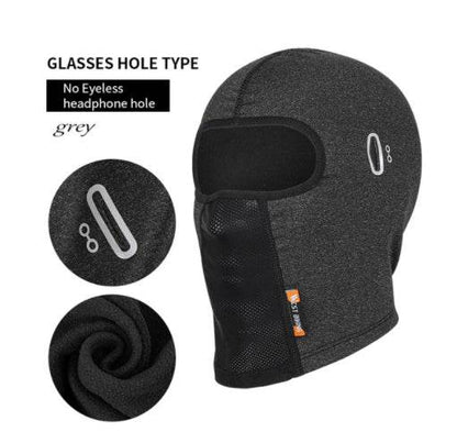 Ski Fleece With Glasses Hole Motorcycle Headgear Bicycle Mask - Here2Save