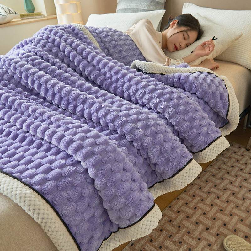 Coral Flannel Winter Thicken Thermal Cover Blanket - Here2Save