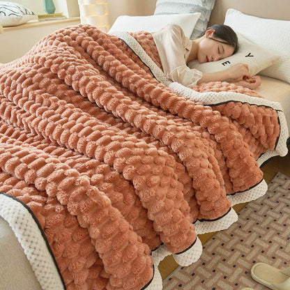 Coral Flannel Winter Thicken Thermal Cover Blanket - Here2Save