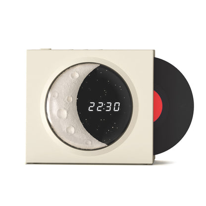 Reloj lunar Altavoz Bluetooth Vinilo Sentimientos nostálgicos Altavoz pequeño de alto volumen