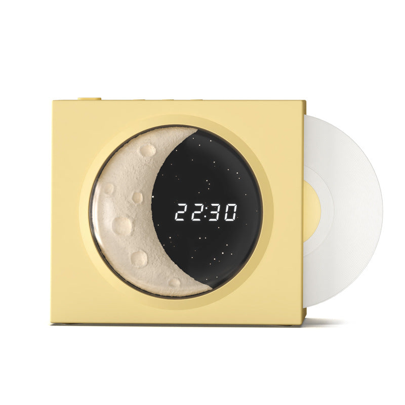 Reloj lunar Altavoz Bluetooth Vinilo Sentimientos nostálgicos Altavoz pequeño de alto volumen