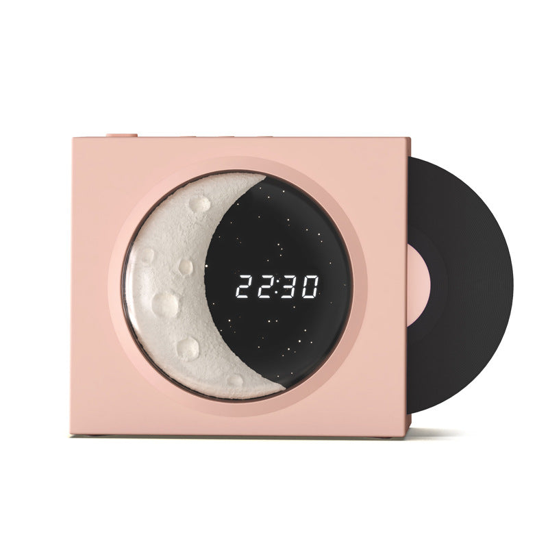 Reloj lunar Altavoz Bluetooth Vinilo Sentimientos nostálgicos Altavoz pequeño de alto volumen