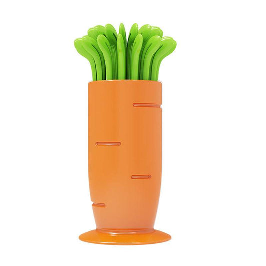 Radish Fruit Fork Set Two-tooth Household - Here2Save