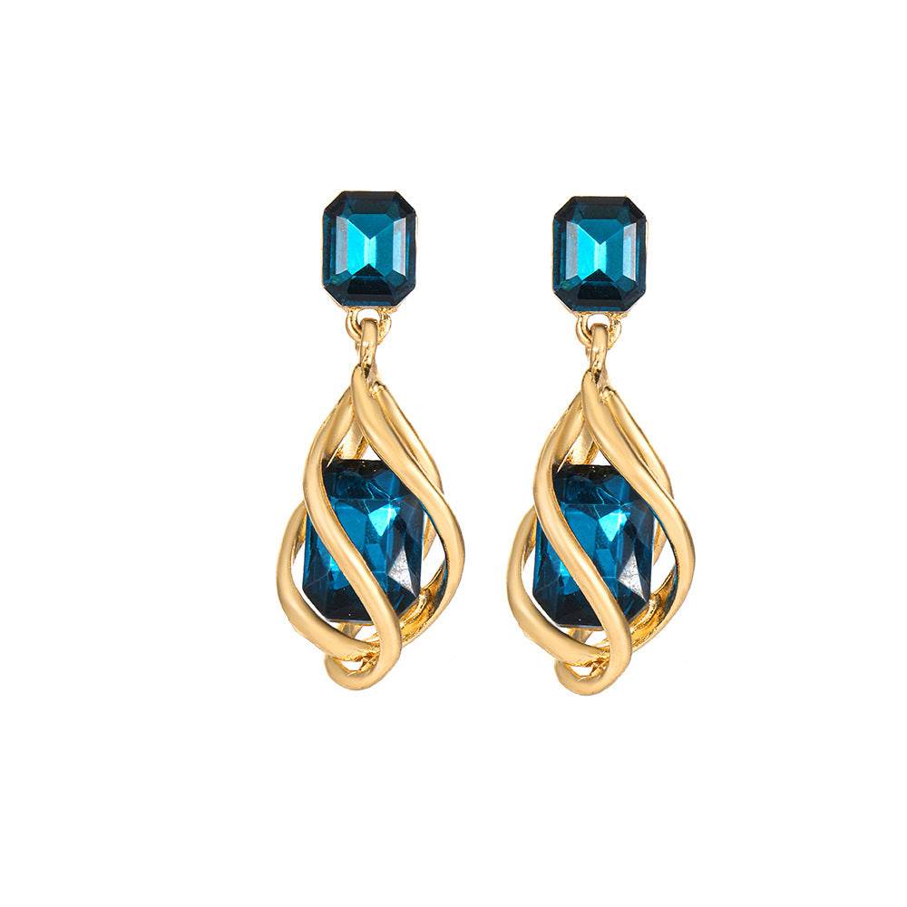 Retro Creative Fashion Emerald Women's Stud Earrings - Here2Save