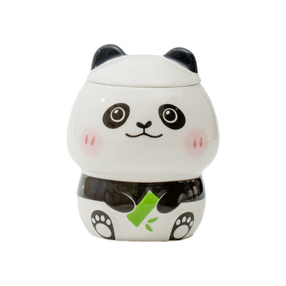 Cartoon Embossed Panda Mug Ceramic