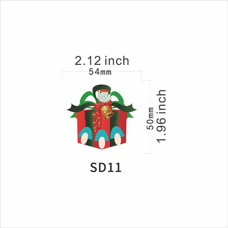 Santa Claus Magnetic Reflective Bulb Sticker - Here2Save