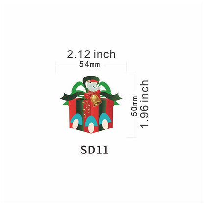 Santa Claus Magnetic Reflective Bulb Sticker - Here2Save
