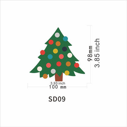 Santa Claus Magnetic Reflective Bulb Sticker - Here2Save