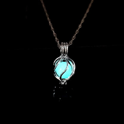 Fluorescent Stone Three-dimensional Planet Noctilucent Necklace