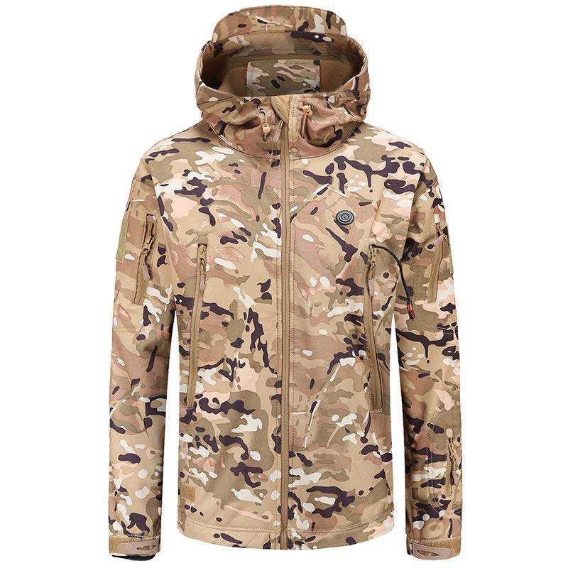 Smart Heated Jacket And Warm-keeping Coat Hooded Fleece-lined - Here2Save
