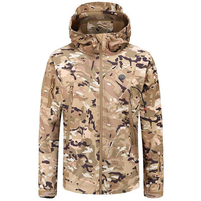 Smart Heated Jacket And Warm-keeping Coat Hooded Fleece-lined - Here2Save