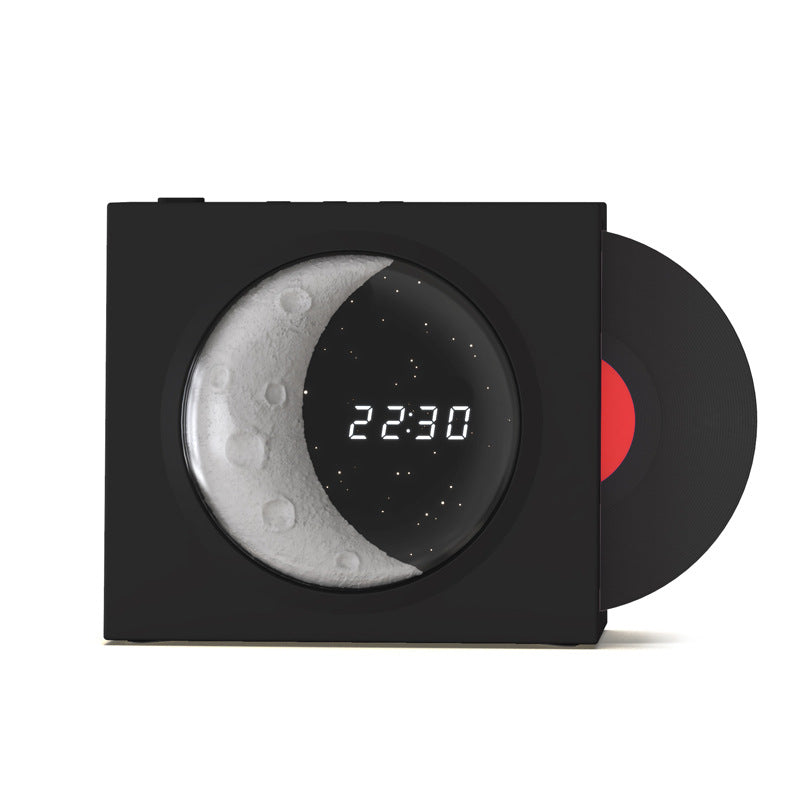 Reloj lunar Altavoz Bluetooth Vinilo Sentimientos nostálgicos Altavoz pequeño de alto volumen