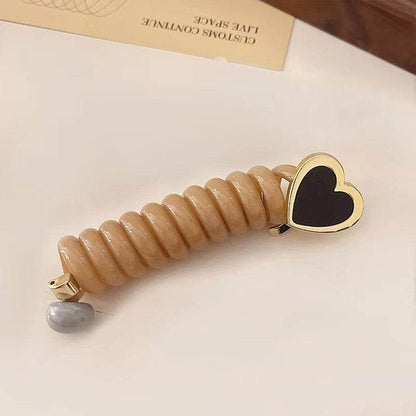 Plush Cute Braided Hair Phone Line Hair Ring Women - Here2Save