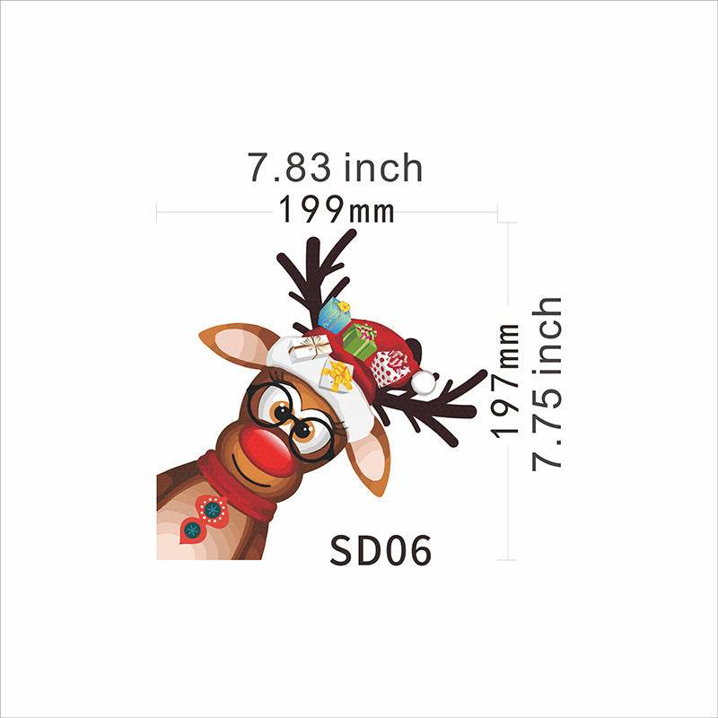 Santa Claus Magnetic Reflective Bulb Sticker - Here2Save
