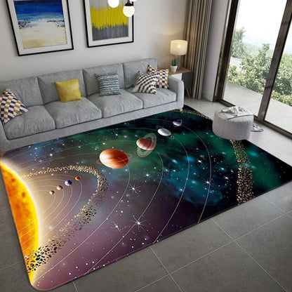 3D Planet Gorgeous Universe Living Room Carpet