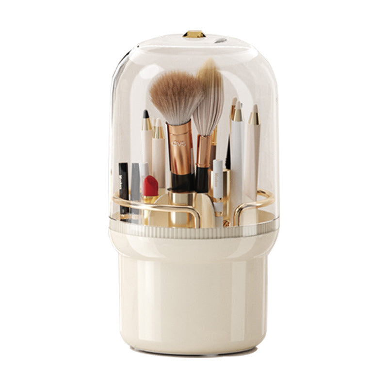 Desktop Rotating Cosmetic Brush Storage Container