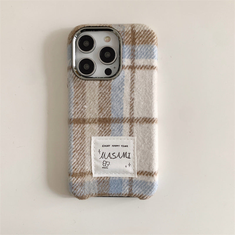 Funda para teléfono con cuadros de franela de Niche